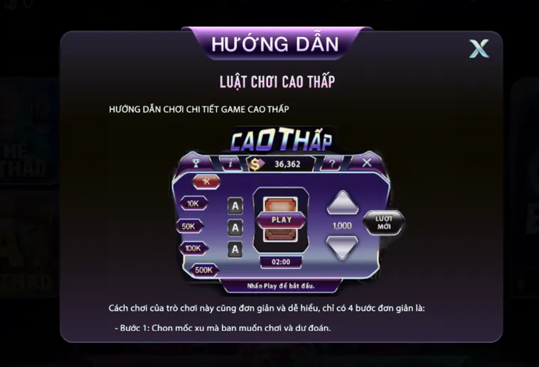 Minigame Cao Thấp Tại 789Club Thử Thách Dự Đoán Nhận Thưởng Cực Nhanh