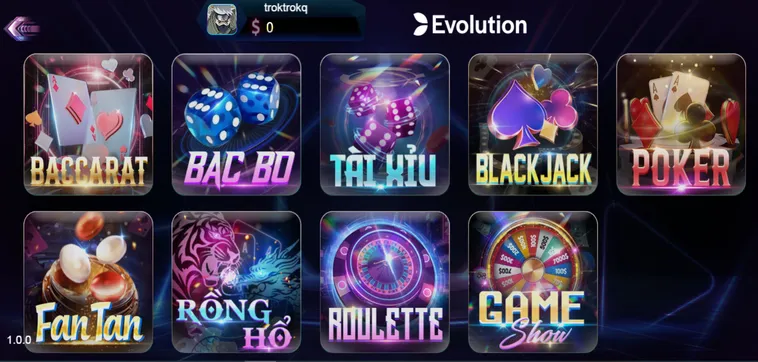 Evolution Live Tại 789Club Đẳng Cấp Sòng Bài Trực Tuyến Hàng Đầu Thế Giới