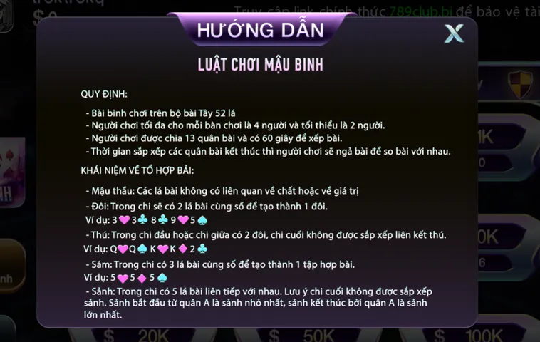 Mậu Binh Tại 789Club Nghệ Thuật Sắp Xếp Bài Đỉnh Cao Của Cao Thủ