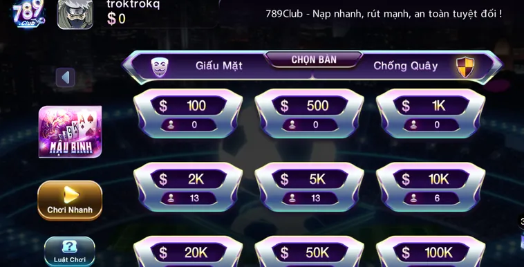 Mậu Binh Tại 789Club Nghệ Thuật Sắp Xếp Bài Đỉnh Cao Của Cao Thủ