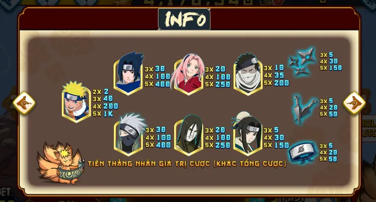 Nổ Hũ Naruto Slots Tại 789Club Chinh Phục Nhẫn Giả Và Nhận Thưởng Cực Lớn