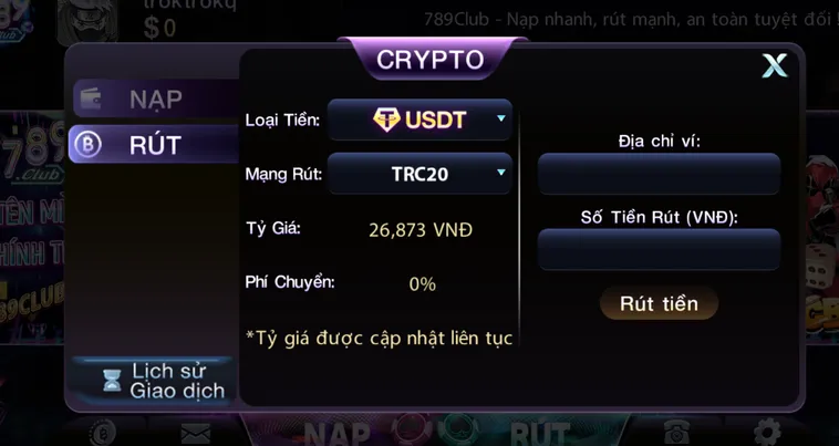 Hướng Dẫn Cách Rút Tiền 789Club Về Tài Khoản Ngân Hàng Trong 5 Phút